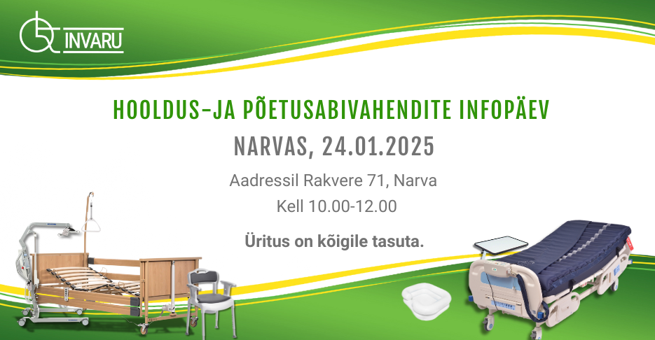 Hooldus-ja põetusabivahendite infopäev Invaru Narva esinduses